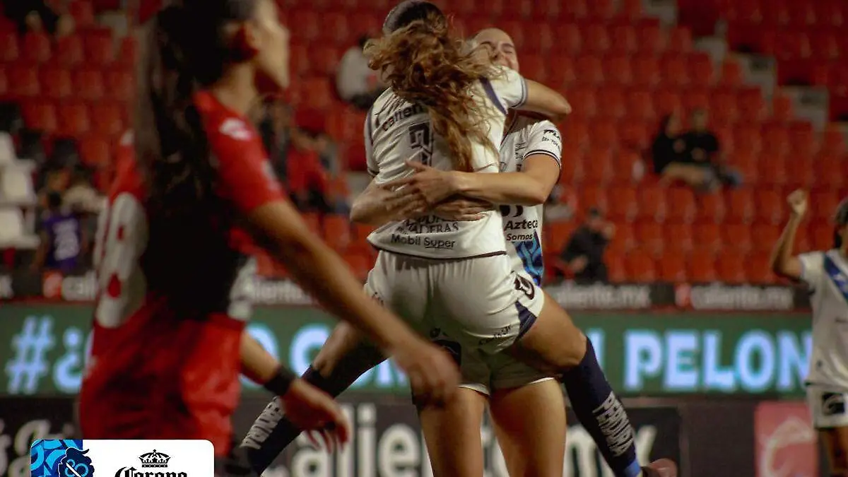 Club Puebla ante Xolos de Tijuana Liga Mx femenil